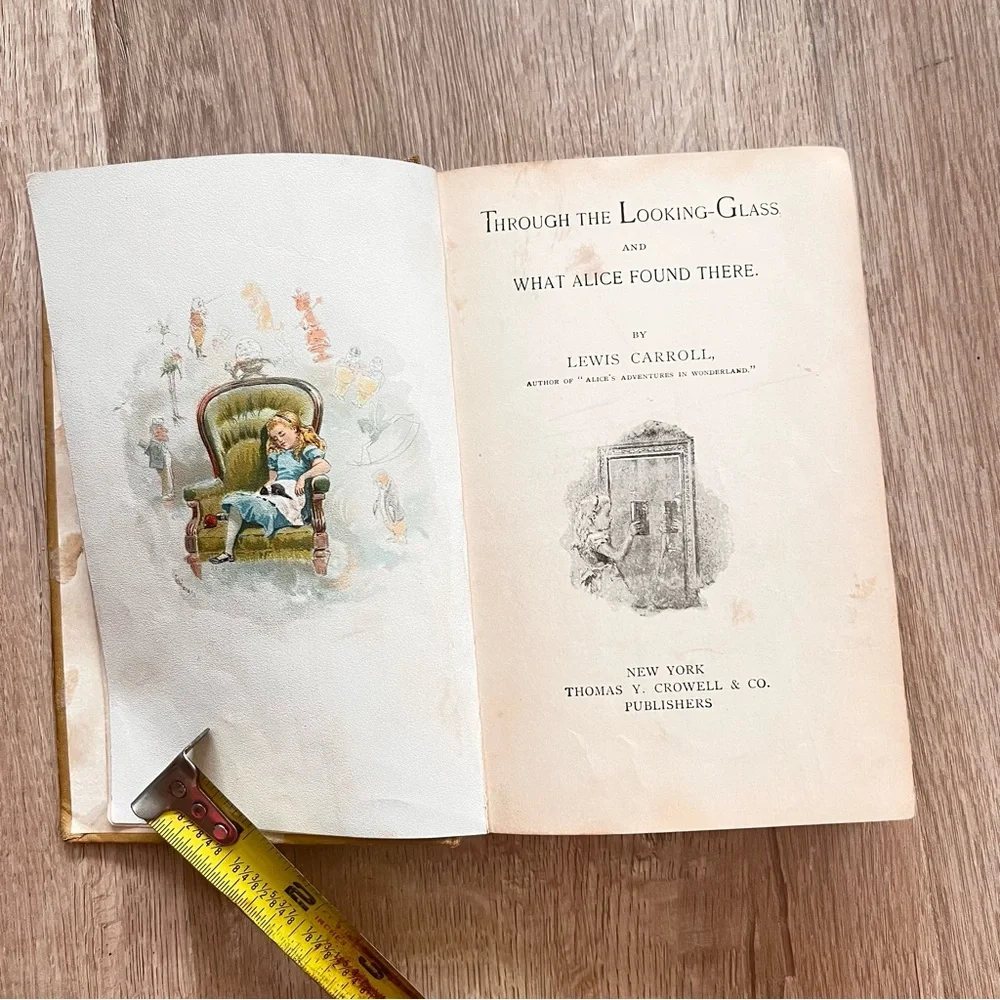 Antique Book 1919, Through The Looking‎ Glass and What Alice Found There